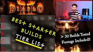 D2R | BEST Starter Builds & Tier List for Diablo 2 | Footage included! | 30+ Builds Tested!