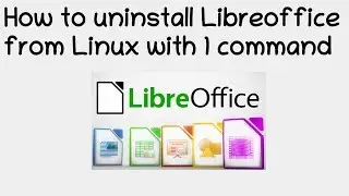 how to uninstall libreoffice from Ubuntu Linux with 1 command