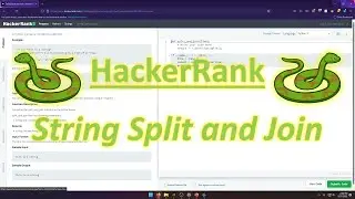 HackerRank (Python): String Split and Join