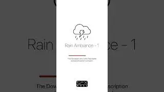 Rain Ambiance 🌧 / Rain Sound Effect #rain