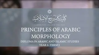 ArabicStudies :  Principles of Arabic Morphology