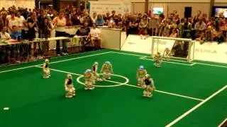 Robocup 2016 (fast game) #Humanoids #Soccer