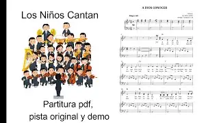 A Dios Conocer Partitura pdf pista original  y demo