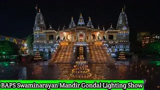 Akshar Mandir Gondal Light Show || 