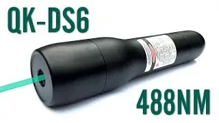 QK-DS6 (488T-60) 488nm Cyan / Blue Laser Pointer