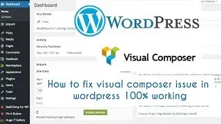 Visual Composer not Working on Wordpress how to fix | troubleshooting | Code and Design