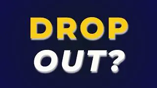 ENGLISH PHRASAL VERB: “DROP OUT”
