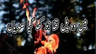 Maine chaha tha zakhm bhar jain [urdu poetry status] staus poetry video.