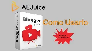 AEJuce YouTube Bloger YouTube Pack  como usarlo en Adobe After Effect