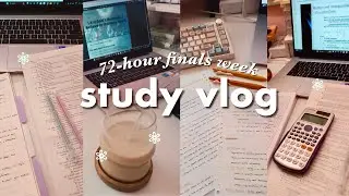 FINAL EXAM WEEK 🤓 | 72 hrs of studying, caffeine, study grind, thesis paper, last days of 11th grade