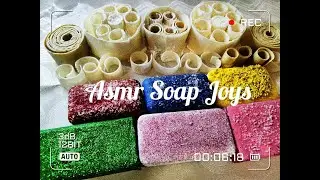 АСМР/Хруст /Сухое мыло/Крахмал/Резка лакированного мылаASMR//Dry Soap/Starch/Varnished Soap Cutting
