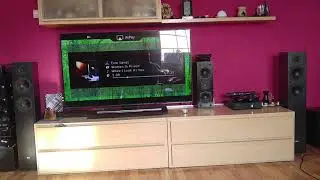 Yamaha RX-V675 + Elac FS77 speakers test rock