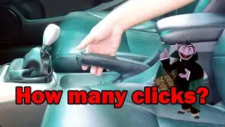 Handbrake / Parking brake adjustment with rear drum brakes - get the right count