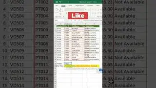 Use of =VLOOKUP in MS excel to get value based on given input #excel #vlookup #excelformula