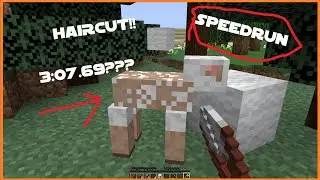 Speedrunning Shearing a Sheep in MINECRAFT