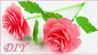 🌹DIY Paper Rose🌹Making Paper Flowers