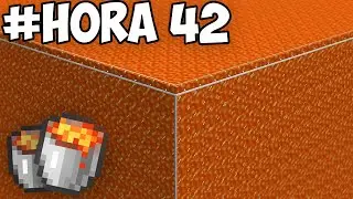 ¡Hice un CUBO GIGANTE de LAVA en Minecraft Survival!