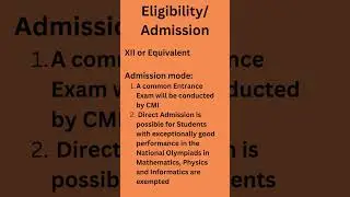 CMI Chennai Mathematical Institute UG Admission 2023 | Stipend | Free Scholarship