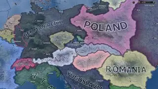When Czechoslovakia is dismantled before WW2  - Hoi4 Timelapse