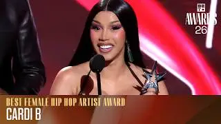 Cardi B Wins Best Female Hip Hop Artist | BET Awards '26