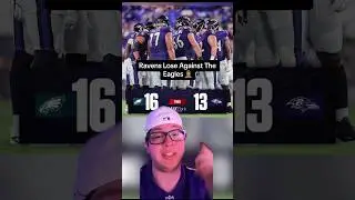Ravens Lose To The Eagles 🤦🏽 #nfl #nflnews #shorts