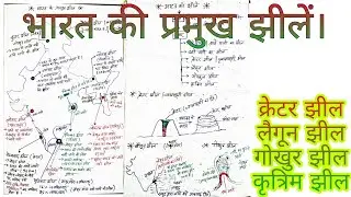 भारत की झीलें | Lakes of india trick | Indian geography  @VasuConcept @khangsresearchcentre1685