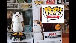 Star Wars  Porg Funko Pop Chase Limited Edition Exclusive The Last Jedi Unboxed Review