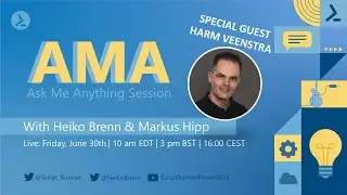 Ask Me Anything Session with Markus, Heiko AND special guest Harm Veenstra