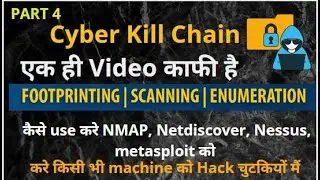 Cyber Kill Chain Concept Part 4 | Reconn with Footprint, Scanning, Enumeration, NMAP, Net Discover!