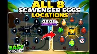 SUMMER UPDATE! 🏖️  ALL 8 Scavenger Eggs Locations For OP Secret Pet! (Clicker Simulator)
