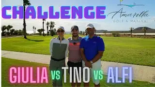 Golf Battle at #amarilla Golf Tenerife: Tino vs Giulia vs Alfi