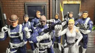 Marvel Legends:Nick Fury Jr., Sharon Carter, and Dum Dum Dugan Review