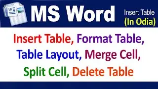 How Do You Create A Table In MS Word