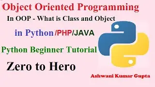 What is Object oriented programming (OOP) in Python | PHP | JAVA| Class And Object | in Hindi | Urdu