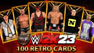 WWE 2K23 - MyFaction First 100 Retro Cards Reveal (Concept)