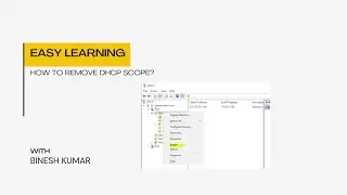 How to remove DHCP scope