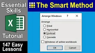 2-2: Open and view two Excel workbooks at the same time