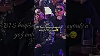 BTS haqida shunday gap aytinki u yolgʻonligi bilinib tursin😌😂 