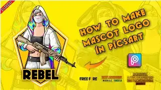 How to make gaming mascot logo in Picsart || Create Pubg , Free Fire & Bgmi  Mascot logo in Android