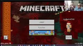 mi abuelo juega minecraft por primera vez