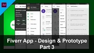 Fiverr App Design and Prototype Part 3 | Adobe XD | Learn App Development