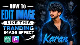 Tranding blue light effect editing || tranding PicsArt tutorial 