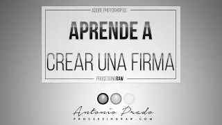 Aprende a crear una Firma en Photoshop (con fuentes para descargar)