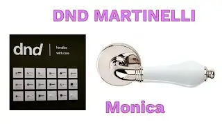 Итальянские дверные ручки Monica dnd martinelli Фарфор полированный никель