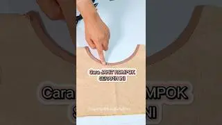 Cara Jahit Bisban (Rompok) Rapih #jahit #shorts #fashion