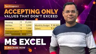 Accepting only values that don't exceed a total in Microsoft Excel