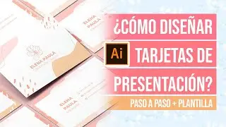 😲How to design business cards in Illustrator? + Free template on Canva