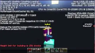 Minecraft 1.9 How to 'Build' Over the Height Limit