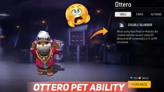 OTTERO PET ABILITY !! OTTERO PET 😍😮😉 ABILITY AFTER OB46 UPDATE 😍 !! OTTERO PET ABILITY CHANGE