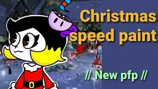 🎄My new profile picture for Christmas speed paint 🎄
